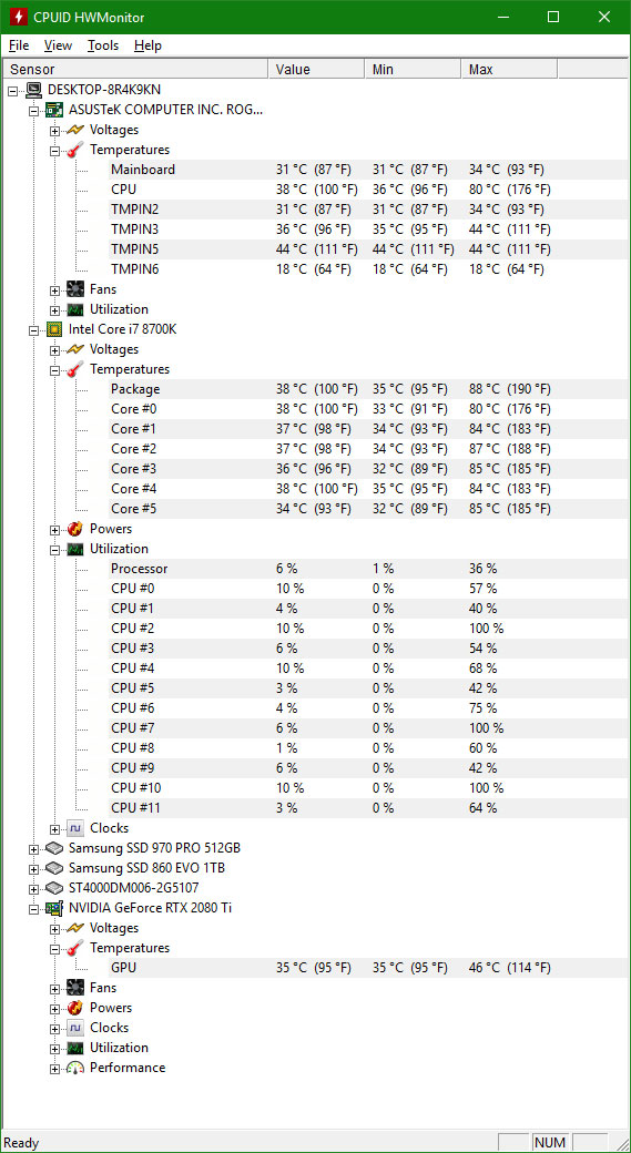 I7 8700k temperature jumping Tom's Hardware Forum